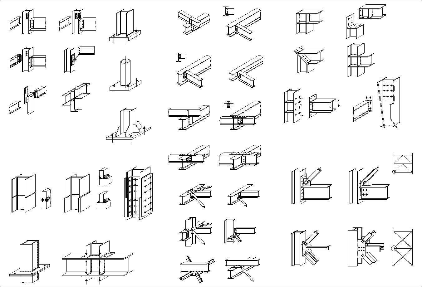 Steel Structure Details,Steel Structure CAD drawings,Steel building,Steel Structure Design