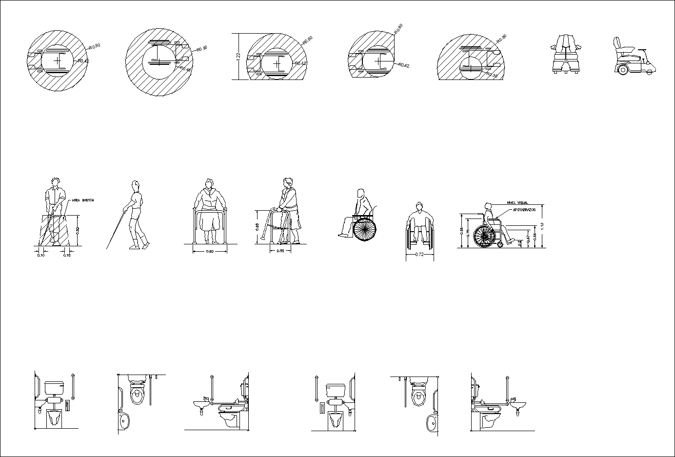 Accessibility facilities,blocks,details,design