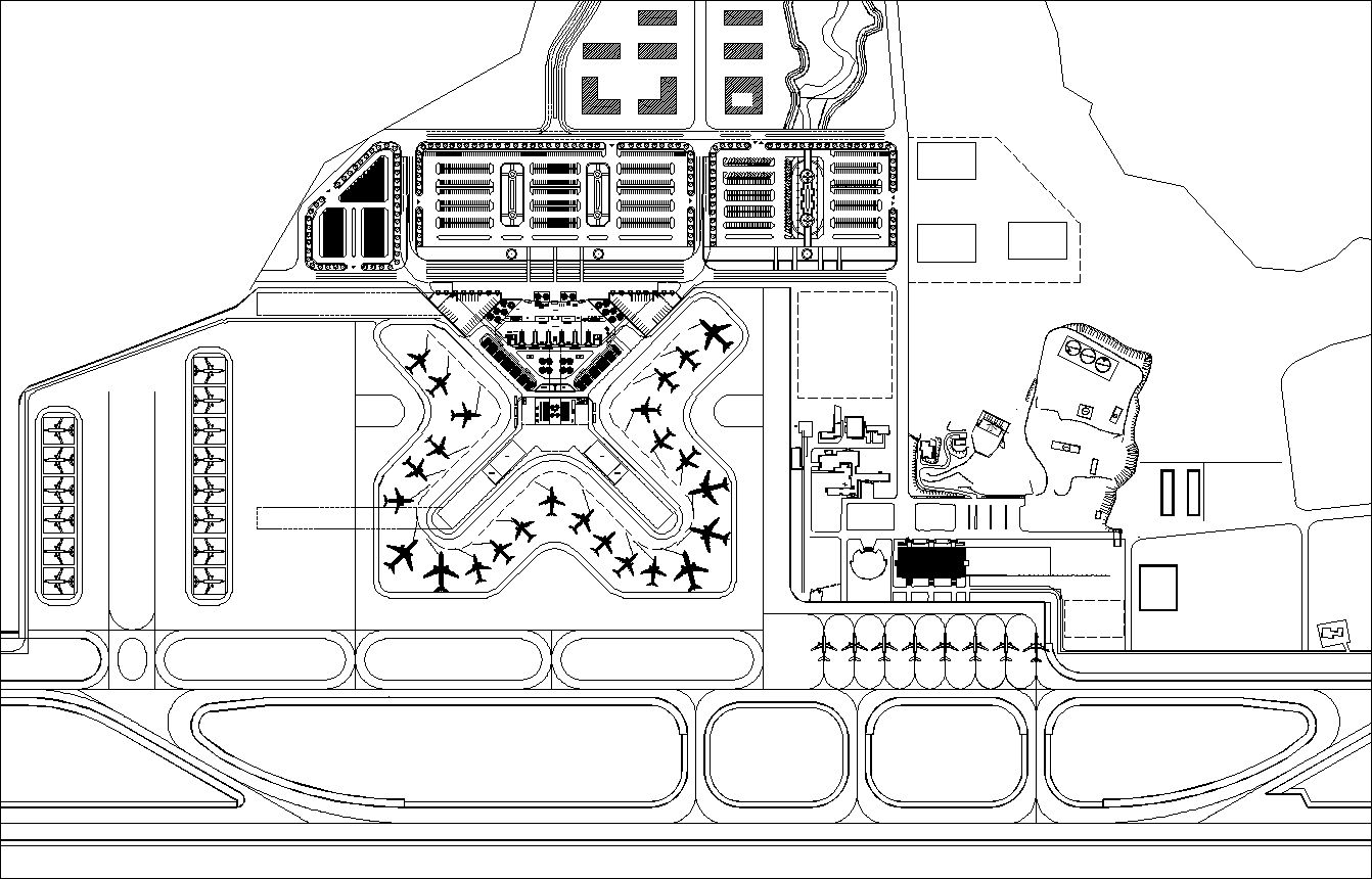 Airport plan,Terminal plan,elevation,details drawings 