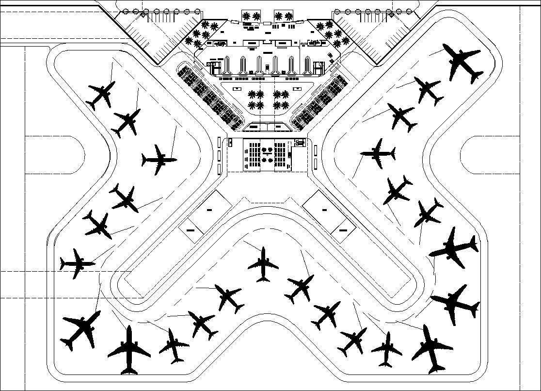 Airport plan,Terminal plan,elevation,details drawings 