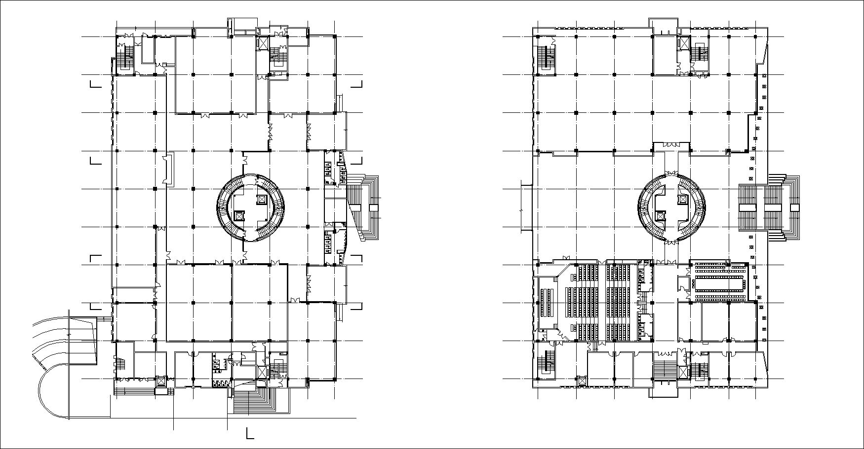  Culture Center Floor Plans and Drawings-Elevations, Design  concept, and Details