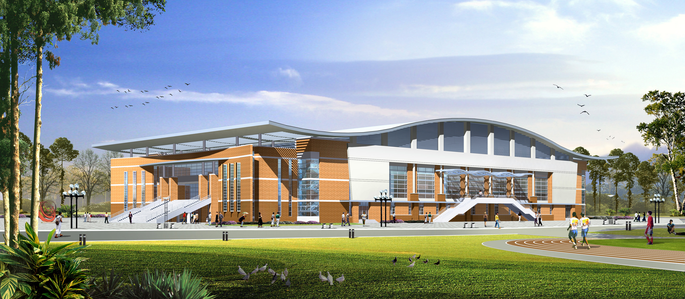 ★【Stadium Design Drawings】 Stadium Floor Plans and Drawings-Elevations, Design  concept, and Details