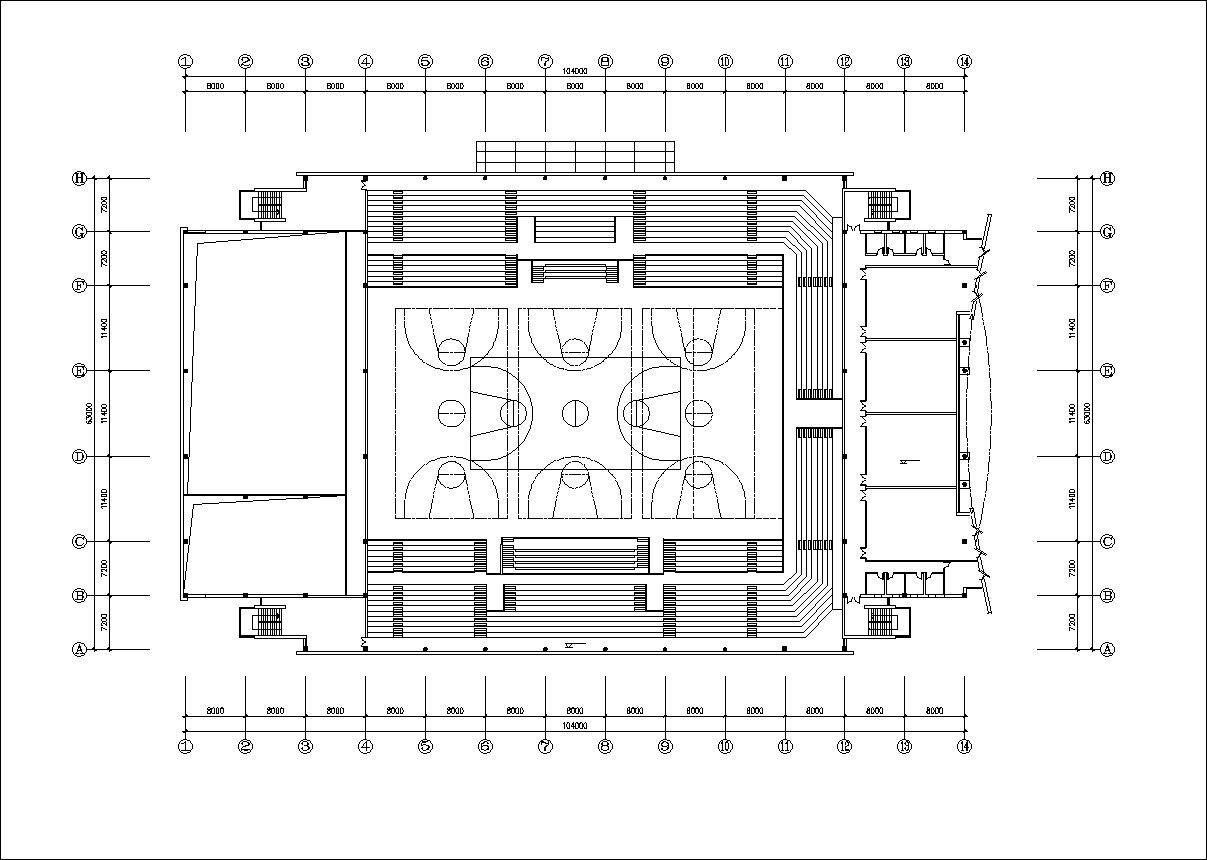 ★【Stadium Design Drawings】 Stadium Floor Plans and Drawings-Elevations, Design  concept, and Details