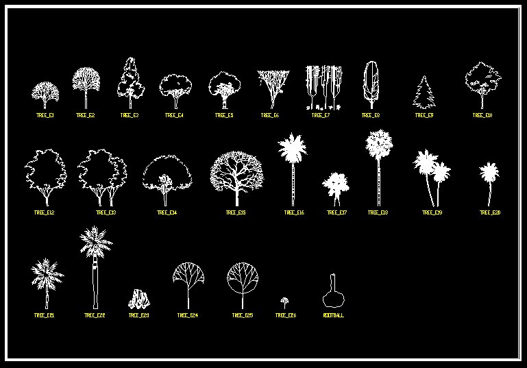 Landscape Design 2D Blocks