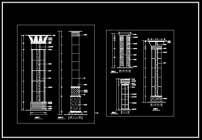 Column Design Drawing