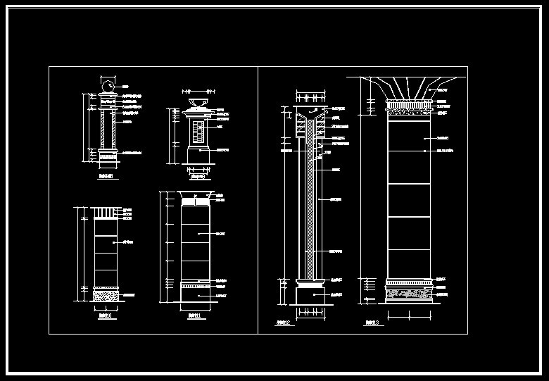 Column Design Drawing