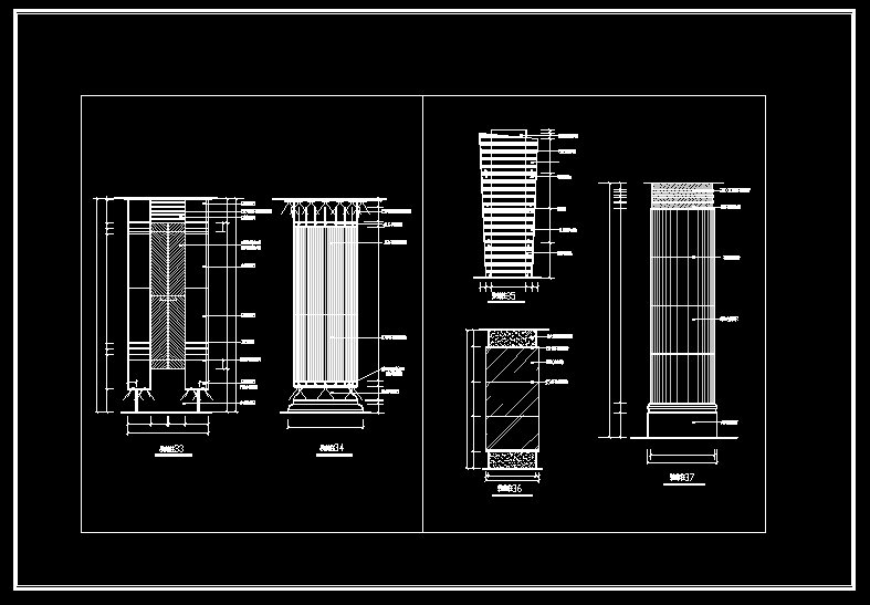 Column Design Drawing