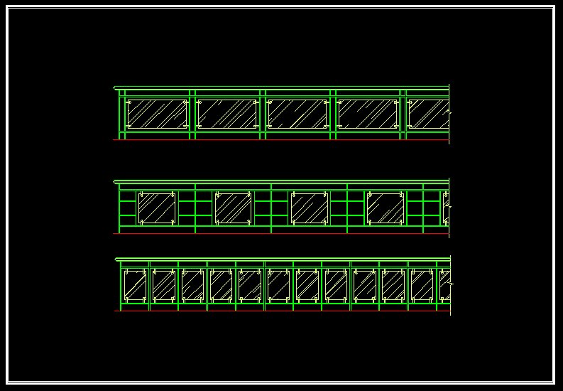 Wrought iron railing fence 